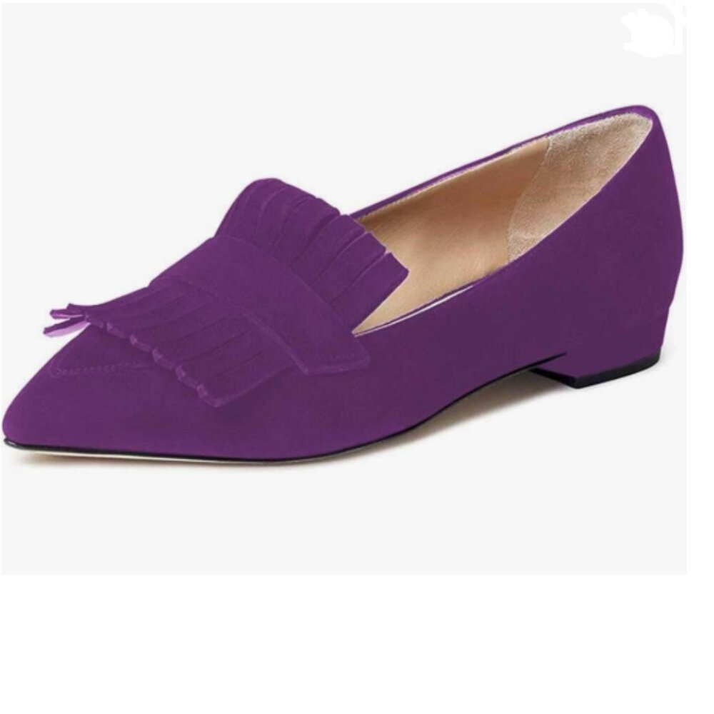 XYD Purple Women's Loafers Flats